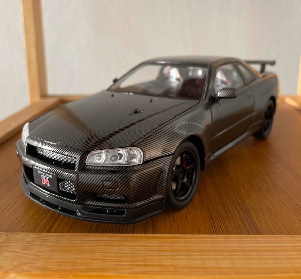1:24 Nissan Skyline GT - R R34 Diecast Model Car Sports Vehicle Collectible - Nexloop